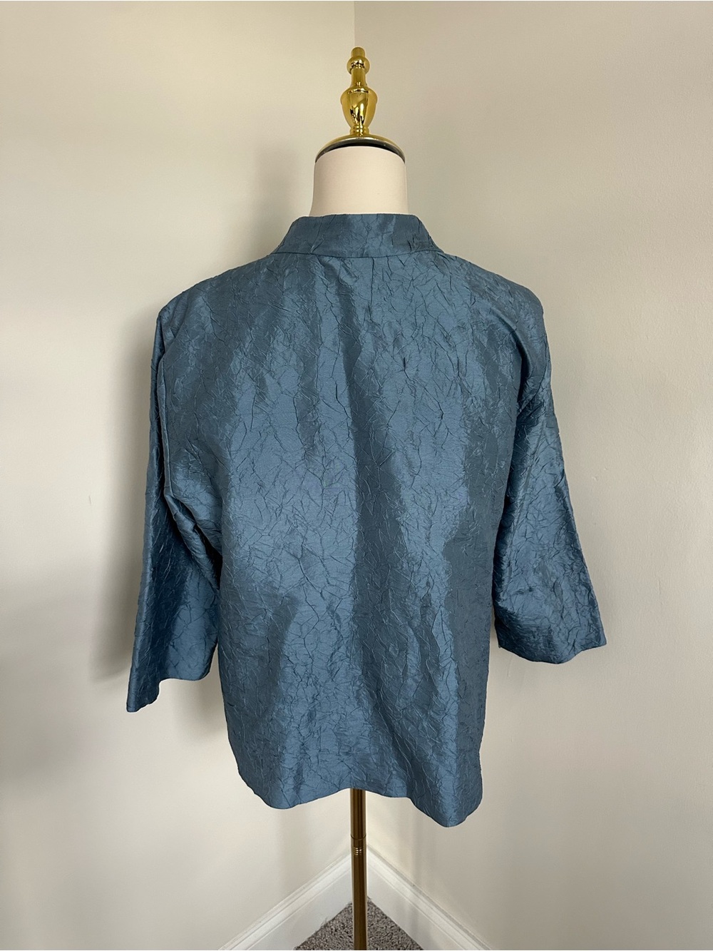 Eileen Fisher Textured Silk Blouse - Picture 6 of 6